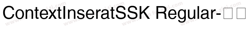 ContextInseratSSK Regular字体转换